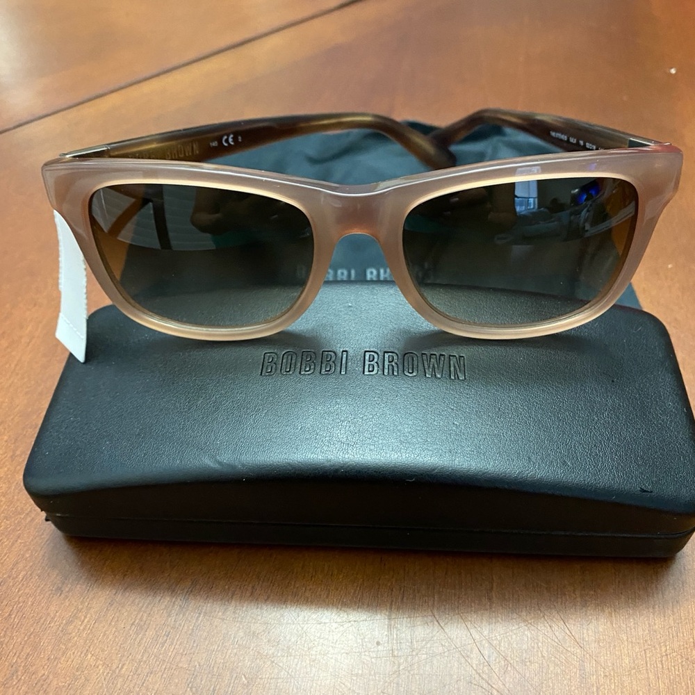 Bobbi Brown Sunglasses with Tan Frames and Brown Lenses